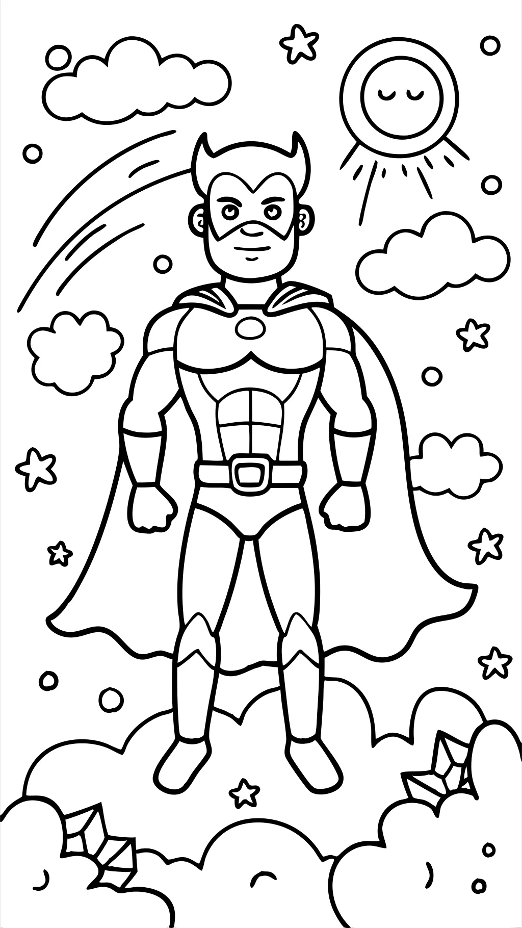 coloriages de super-héros gratuit imprimable